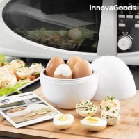 COZEDOR DE OVOS P/ MICROONDAS C/ LIVRO DE RECEITAS
