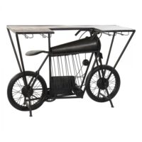 MESA GARRAFEIRA DKD HOME DECOR MOTA FERRO ACÁCIA (157 X 51 X 100 CM)